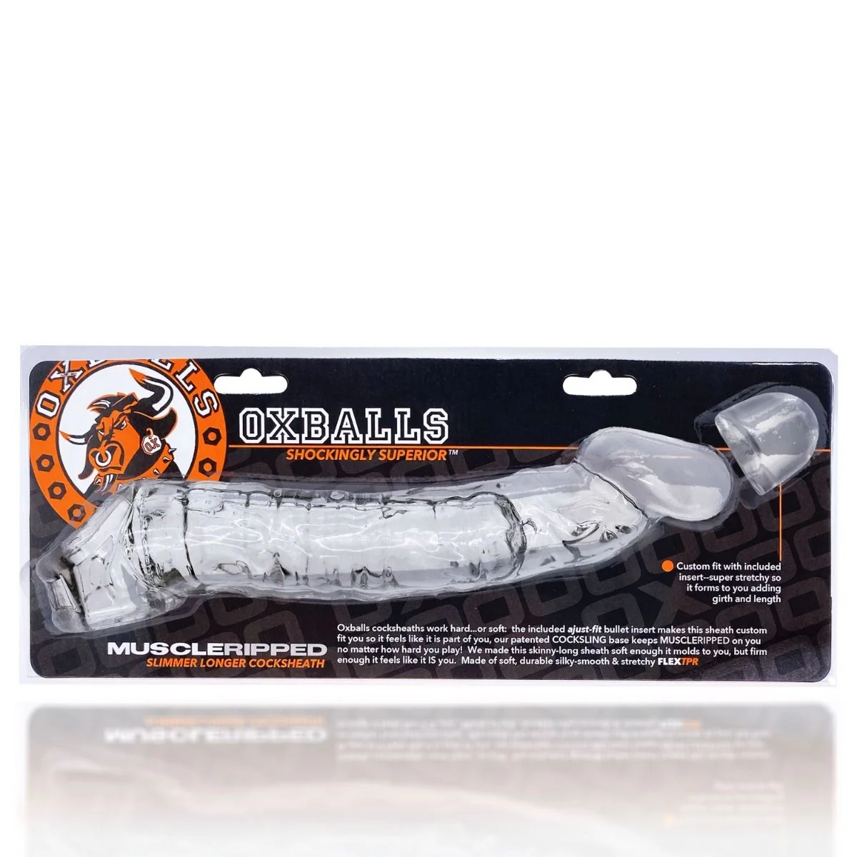 Oxballs Muscle Ripped Cock Sheath Clear - Image 2