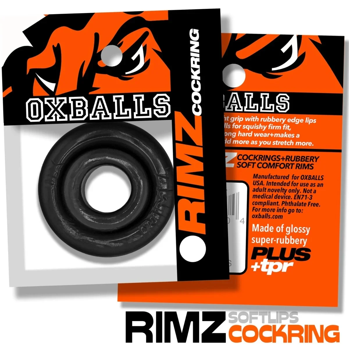 Oxballs Rimz Cock Ring Black - Image 2