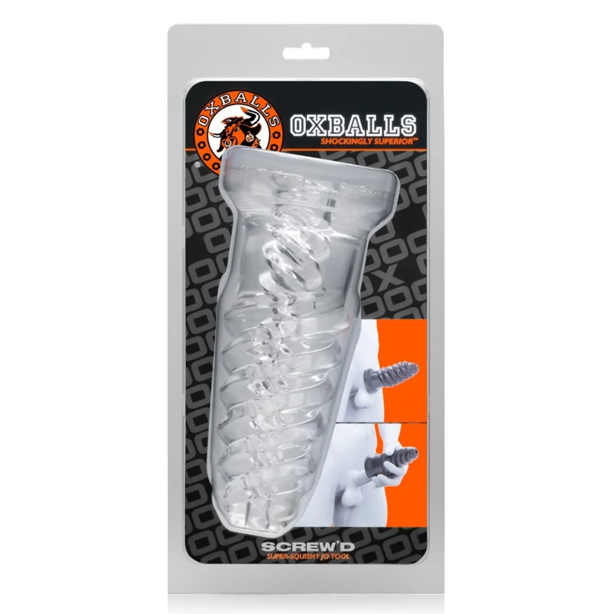 Oxballs Screw'd Masturbator Clear - Image 2
