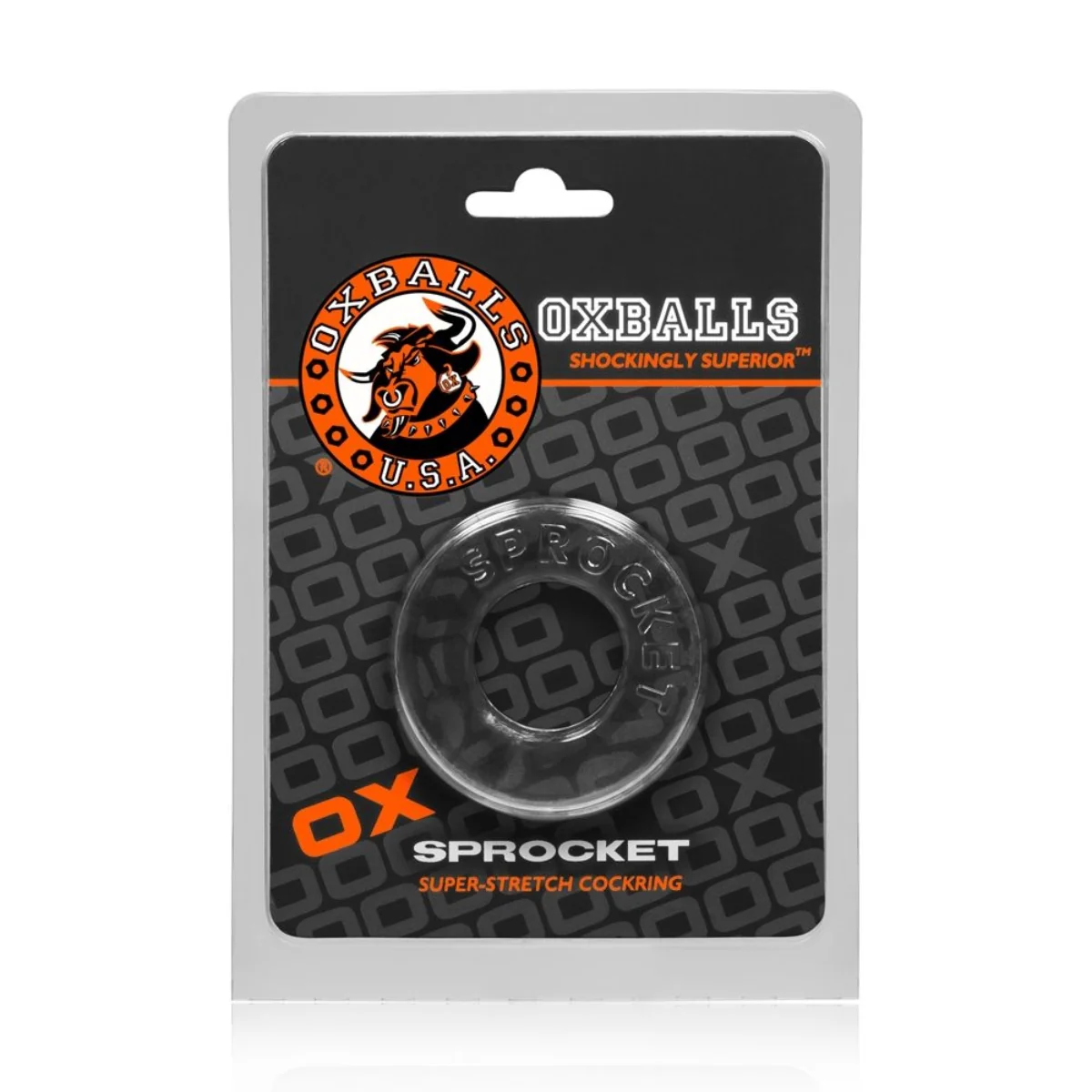 Oxballs Sprocket Cock Ring Clear - Image 2