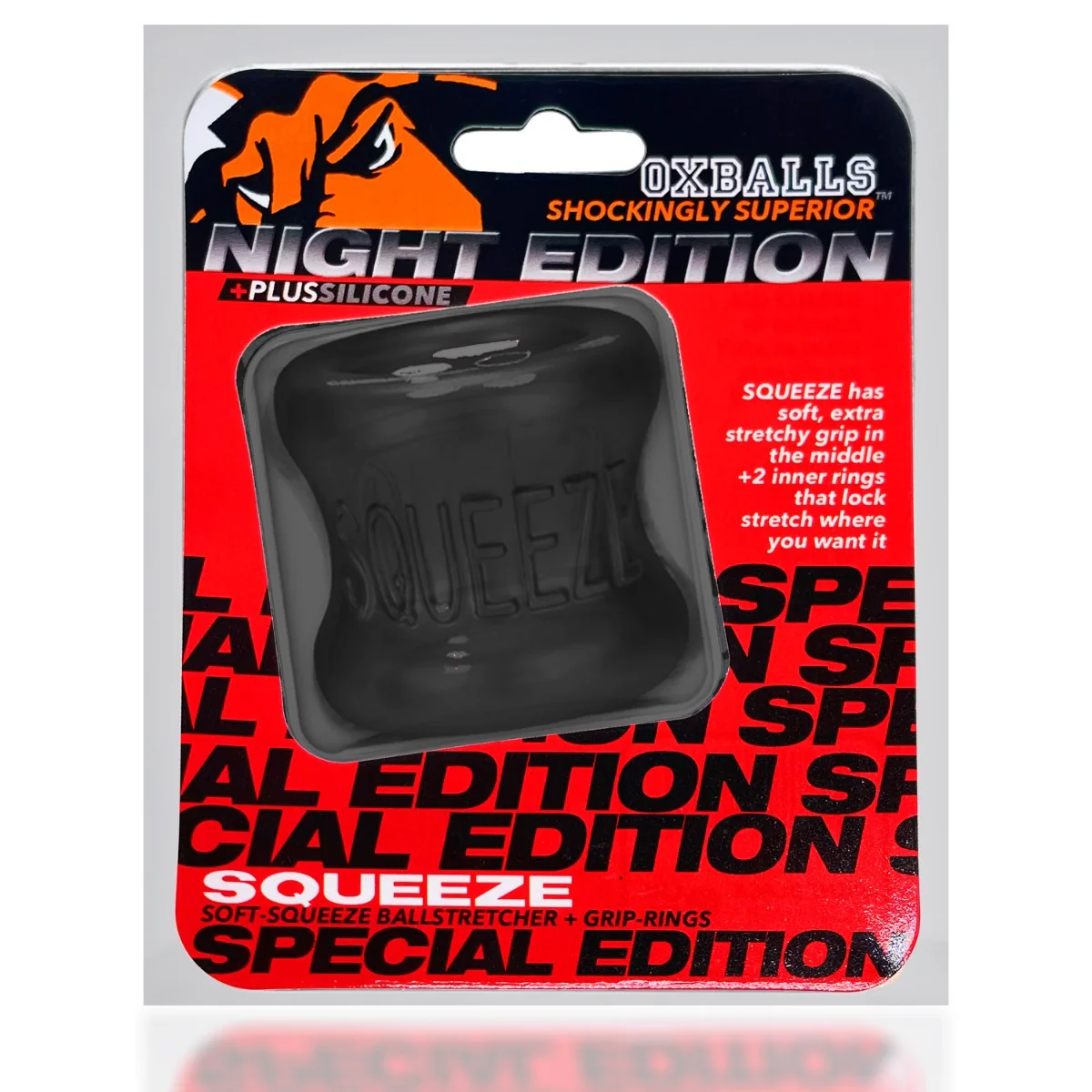 Oxballs Squeeze Plus Silicone Ball Stretcher Special Edition Night - Image 2