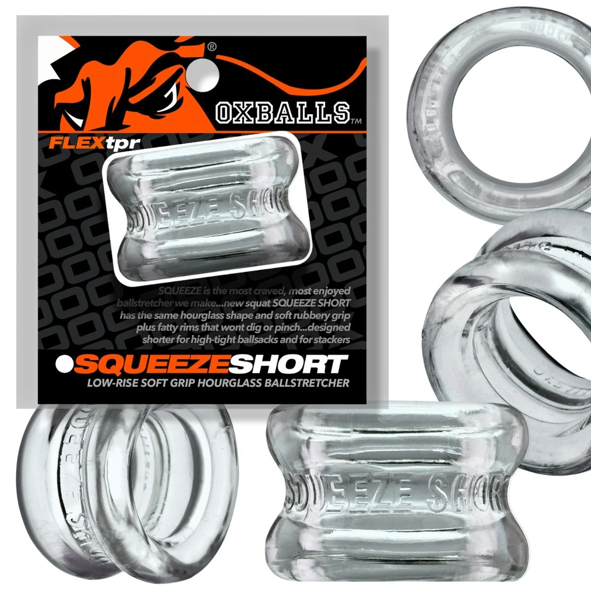Oxballs Squeeze Short Ball Stretcher Clear - Image 2