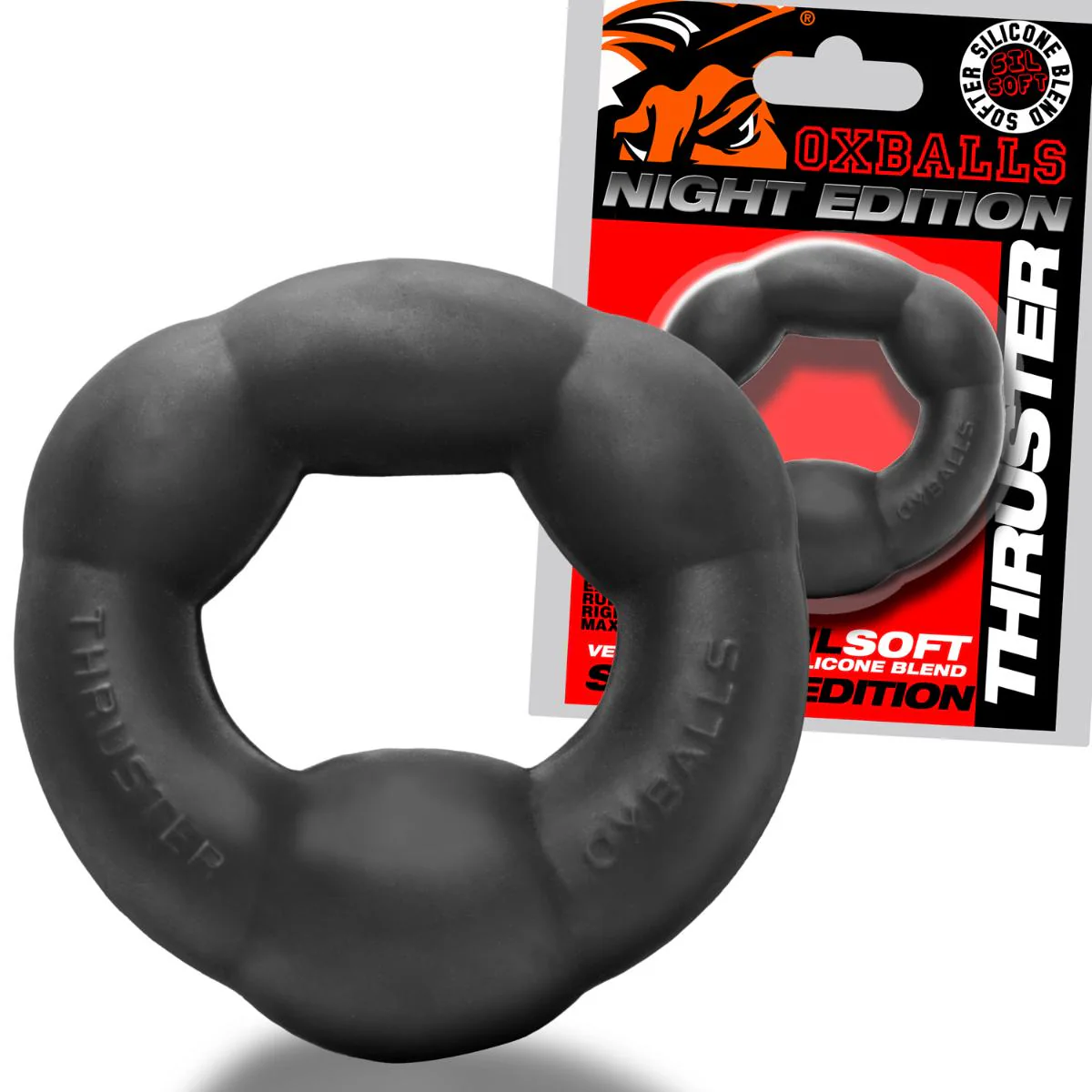 Oxballs Thruster Comfort Bulge Lifter Cock Ring Special Edition Night - Image 2