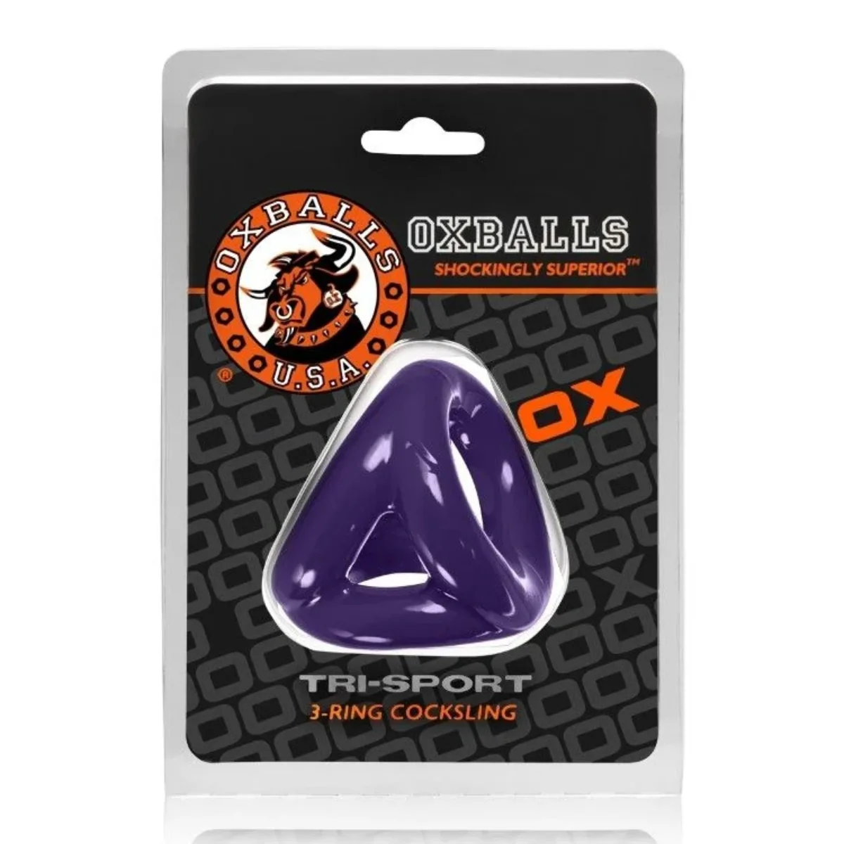 Oxballs Tri Sport Cocksling Aubergine - Image 2