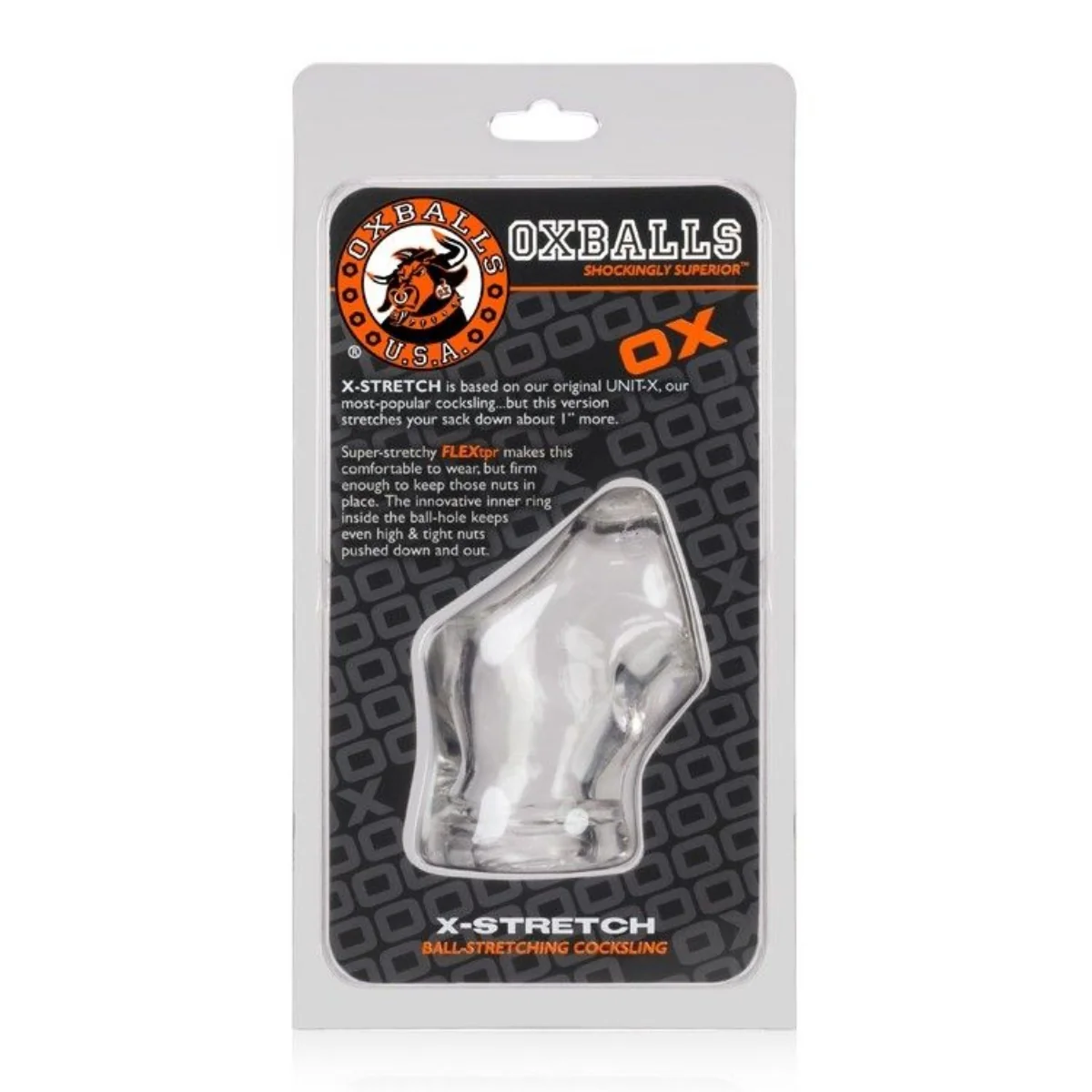 Oxballs Unit X Stretch Cocksling Clear - Image 2