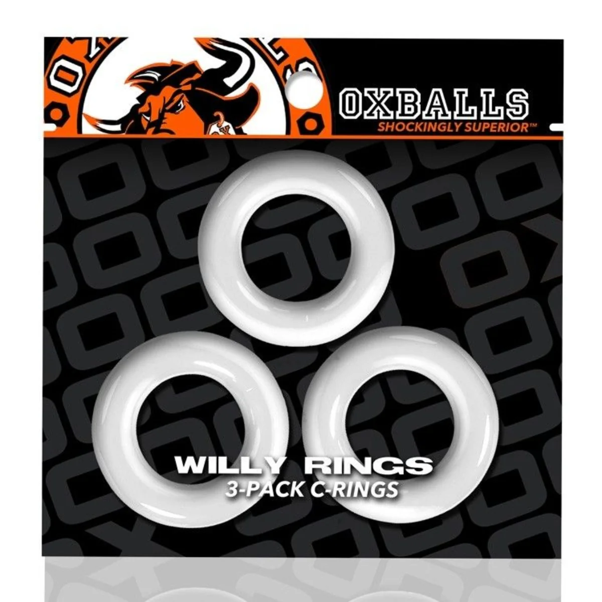 Oxballs Willy Rings Cock Ring 3 Pack White - Image 2
