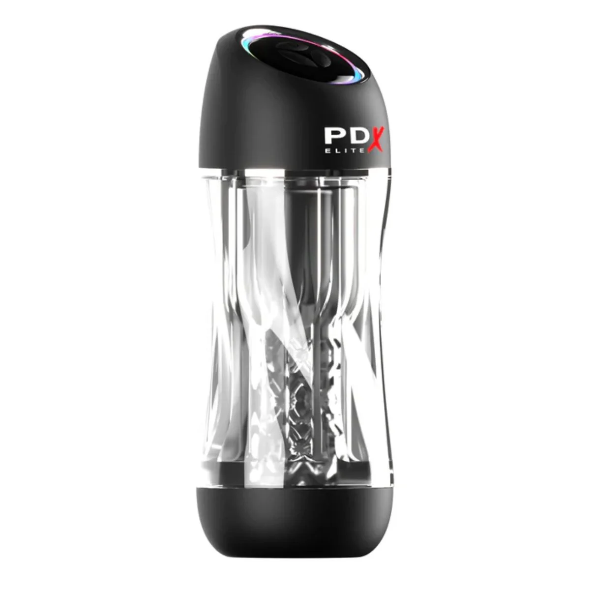 PDX Elite ViewTube Pro Vibrating Masturbator Clear - Image 4