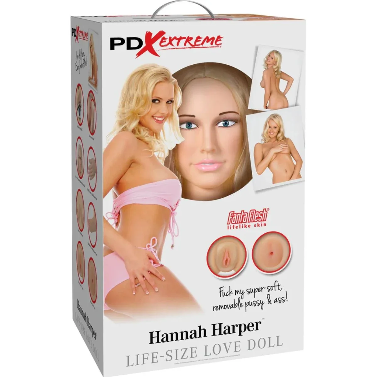 PDX Extreme Hannah Harper Life Size Love Doll Pink - Image 2