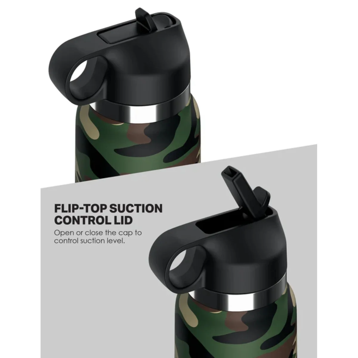 PDX Plus Fap Flask Happy Camper Bottle Masturbator Camouflage - Image 3