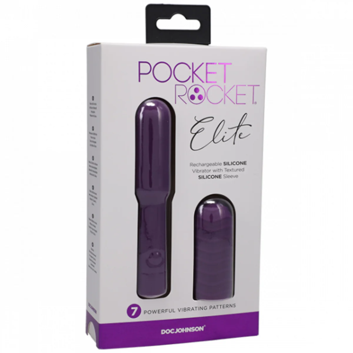 Pocket Rocket Elite Silicone Bullet Vibrator Purple - Image 2