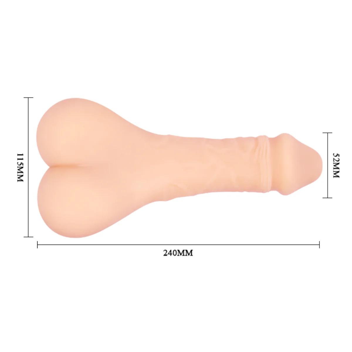 Pretty Love Baile Bigger Man Plus Masturbator Penis Extender 9.5 Inches Light Pink - Image 8