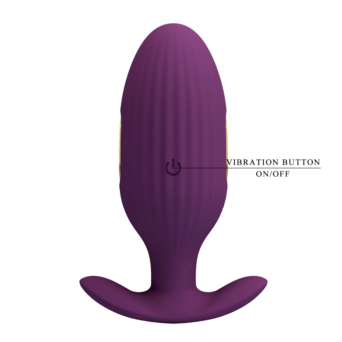 Pretty Love Jefferson Vibrating Electro Butt Plug Purple - Image 5