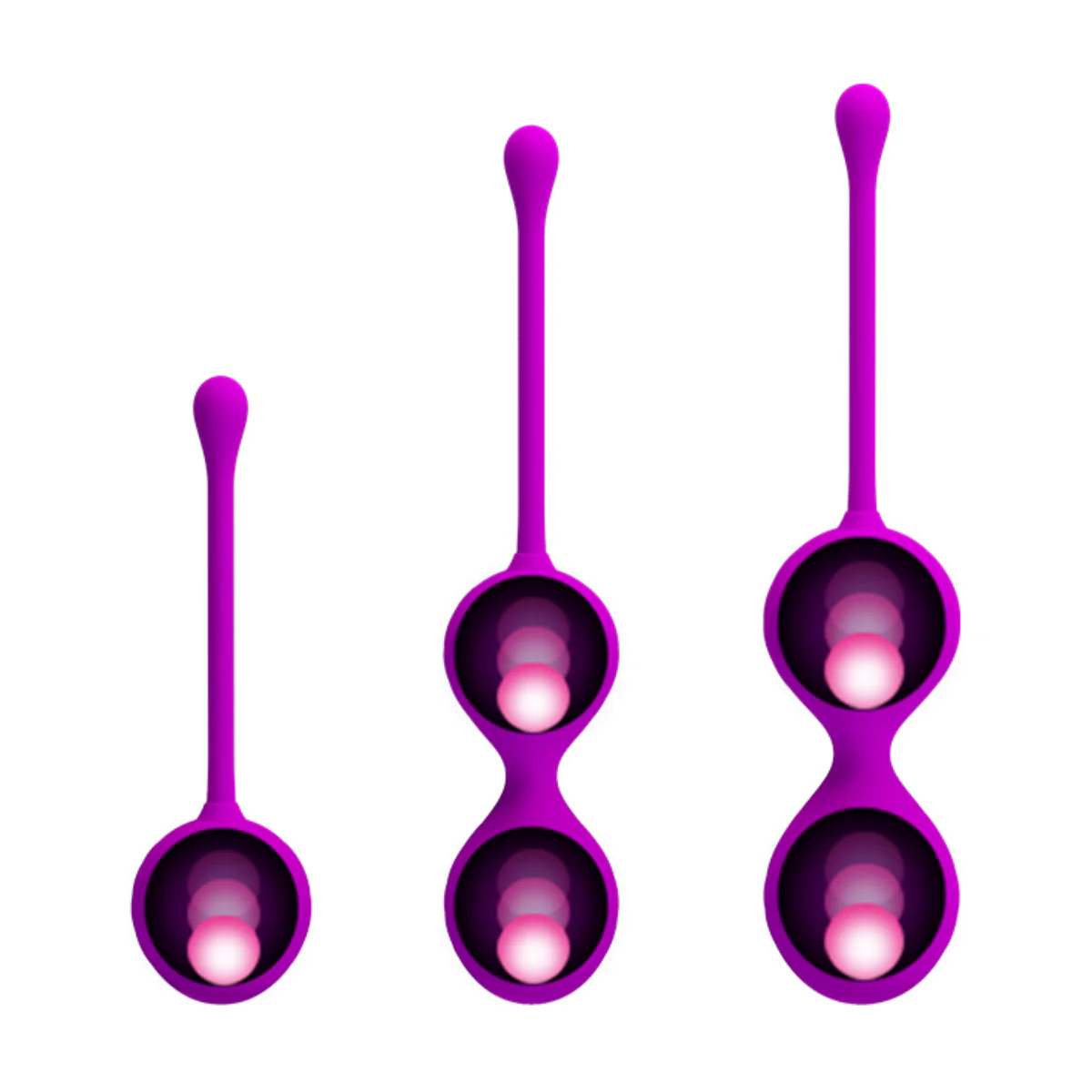 Pretty Love Kegel Ball 3 Piece Training Set Purple - Image 6