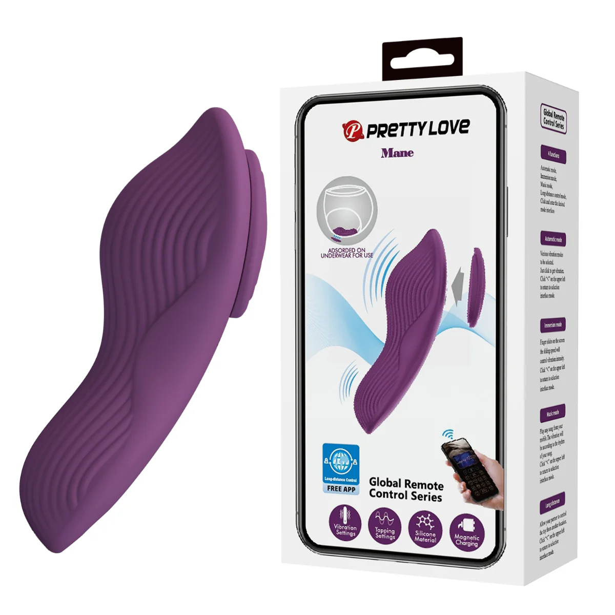 Pretty Love Mane Panty Vibrator With Dual Motors Purple - Image 9