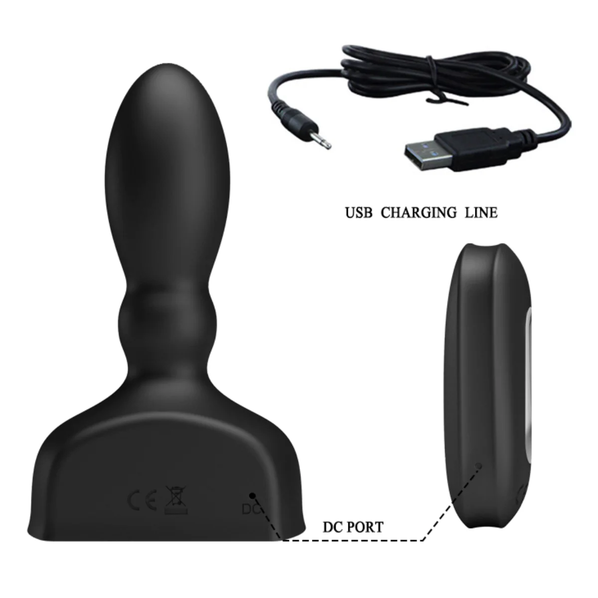 Pretty Love Mr Play Inflatable Anal Plug Black - Image 6