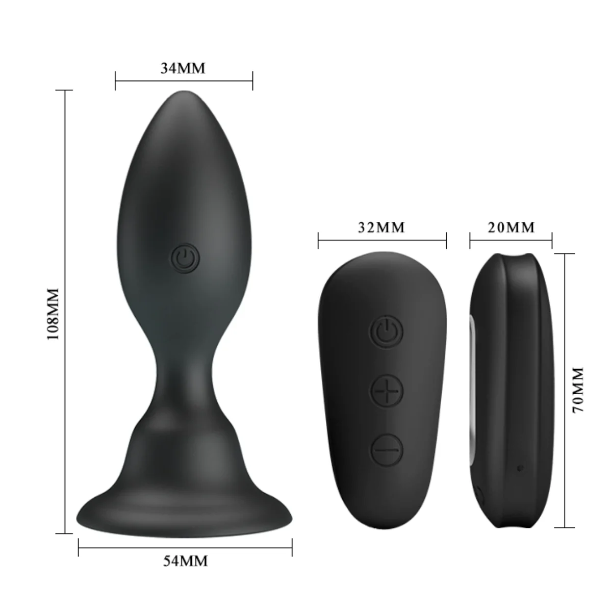 Pretty Love Mr Play Remote Controlled Vibrating Butt Plug Black - Image 6