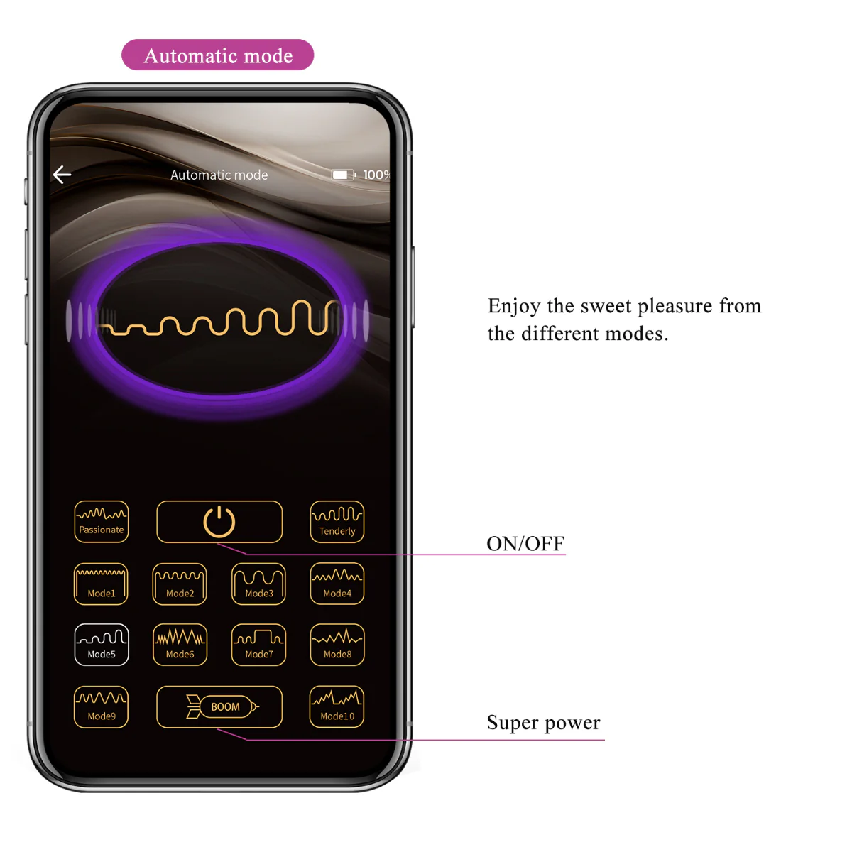 Pretty Love Nymph Vibrating Egg Purple - Image 6