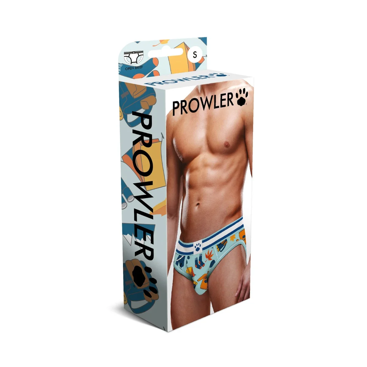 Prowler Autumn Scene Backless Brief Blue White - Image 2