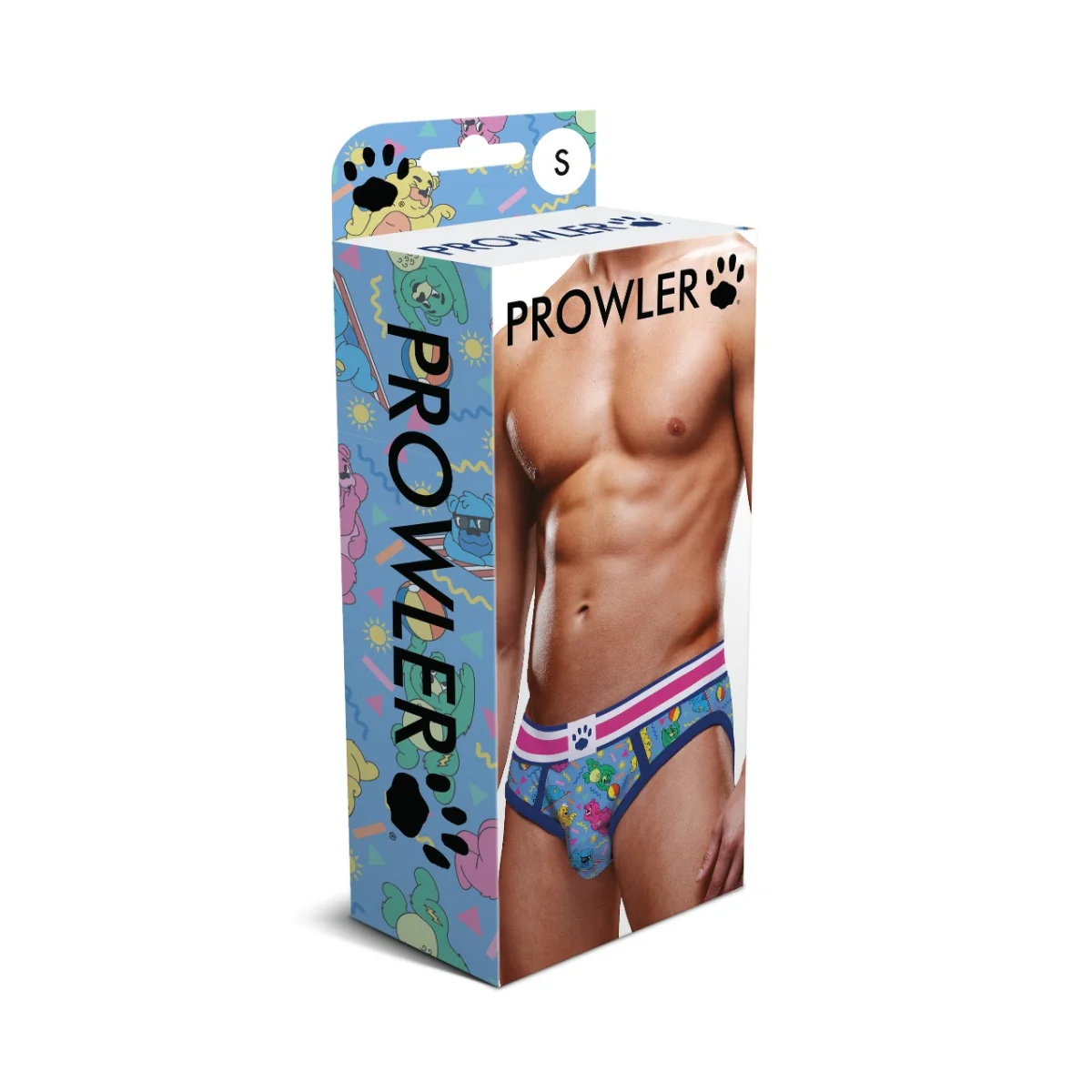Prowler Beach Bears Backless Brief Blue Pink - Image 2