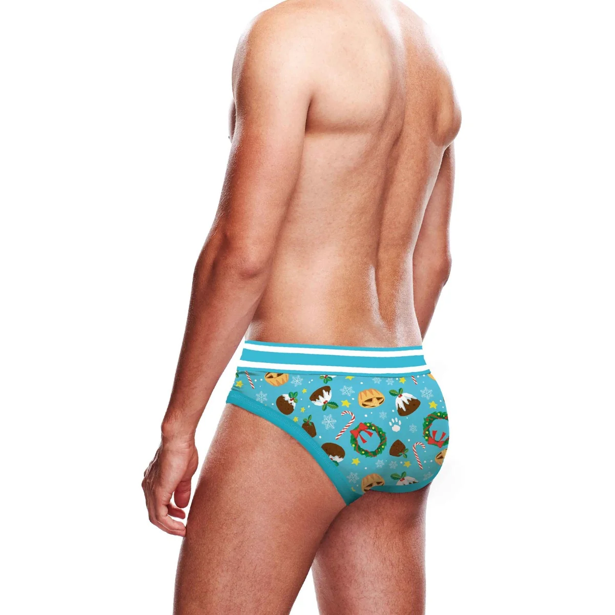 Prowler Christmas Pudding Brief Blue White - Image 3