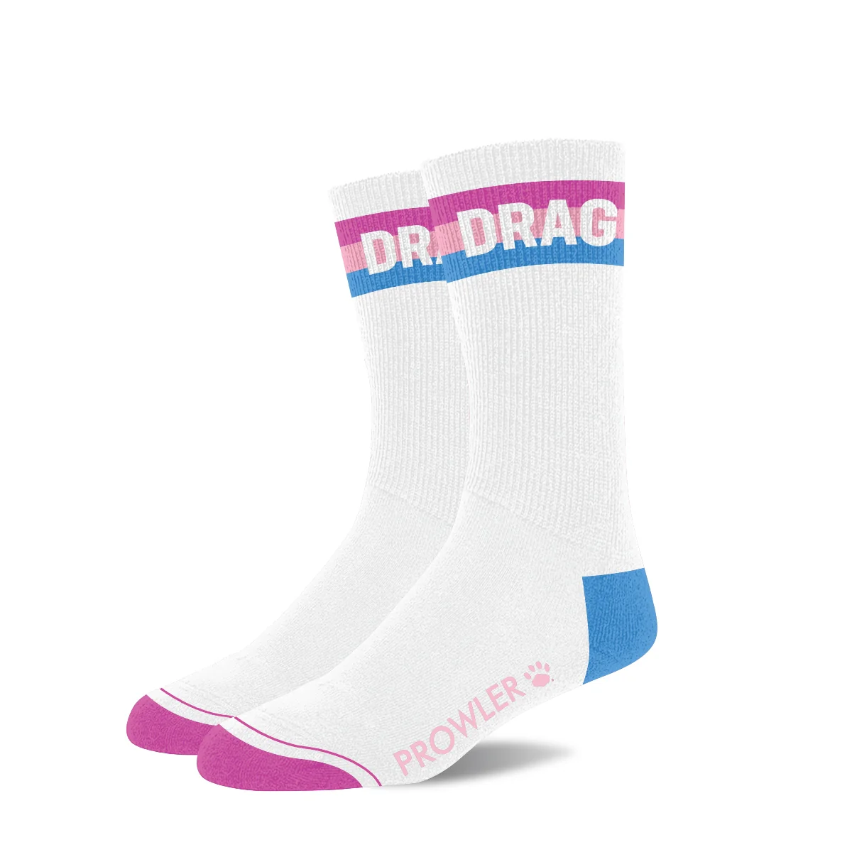 Prowler Drag Socks White Pink Blue