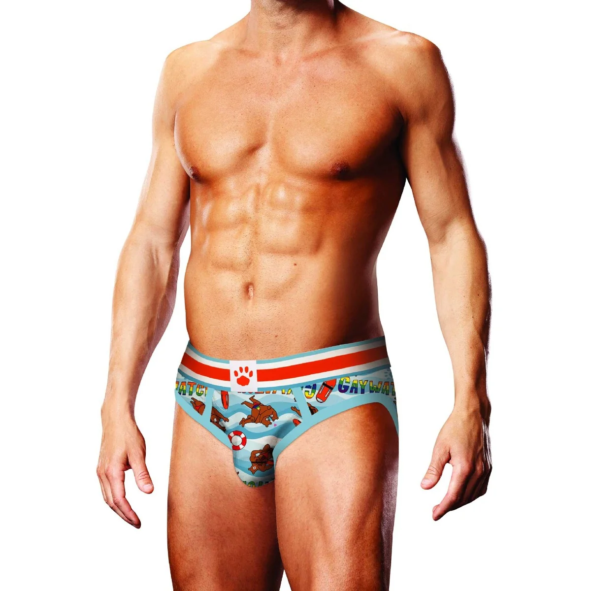 Prowler Gaywatch Bears Brief Blue Orange
