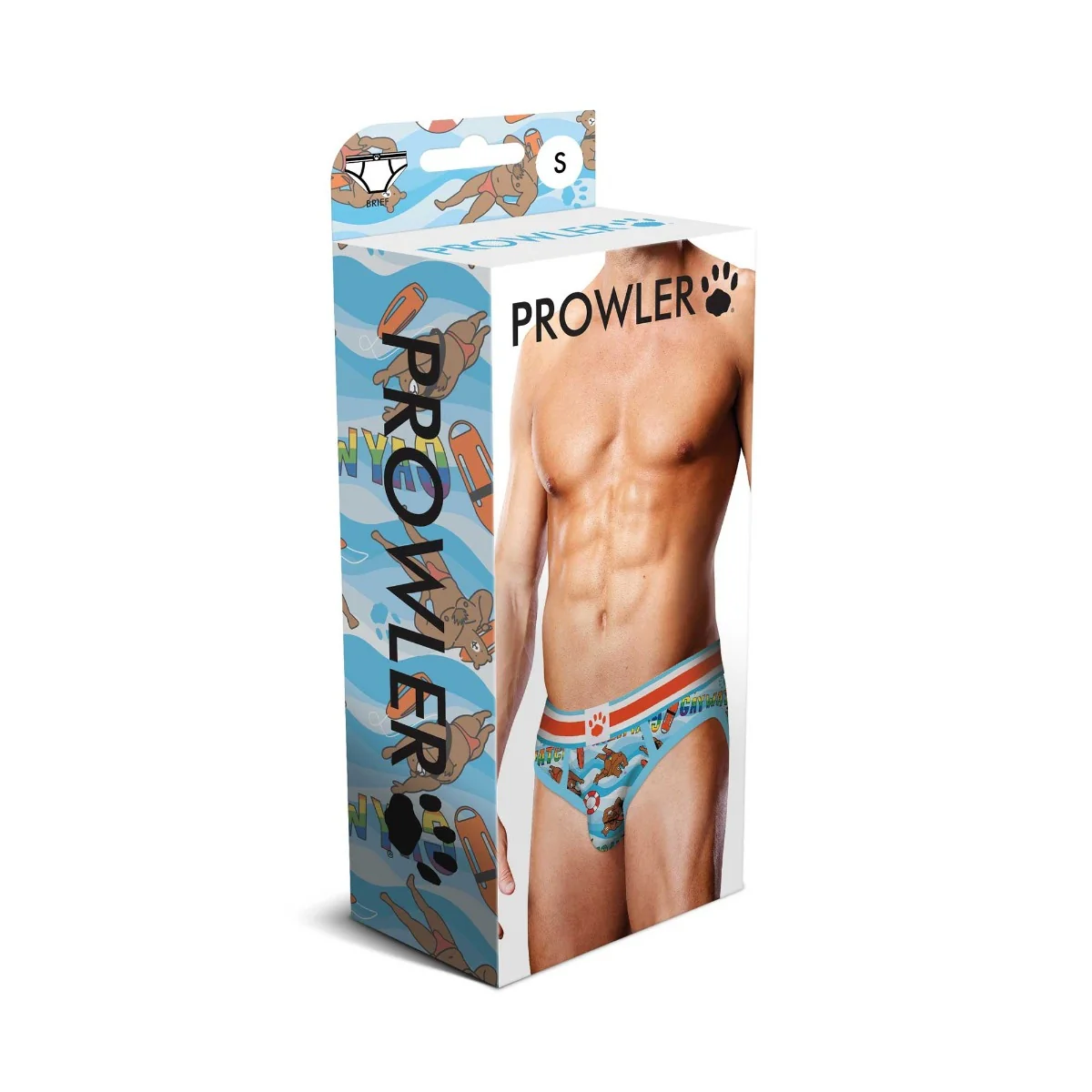 Prowler Gaywatch Bears Brief Blue Orange - Image 2