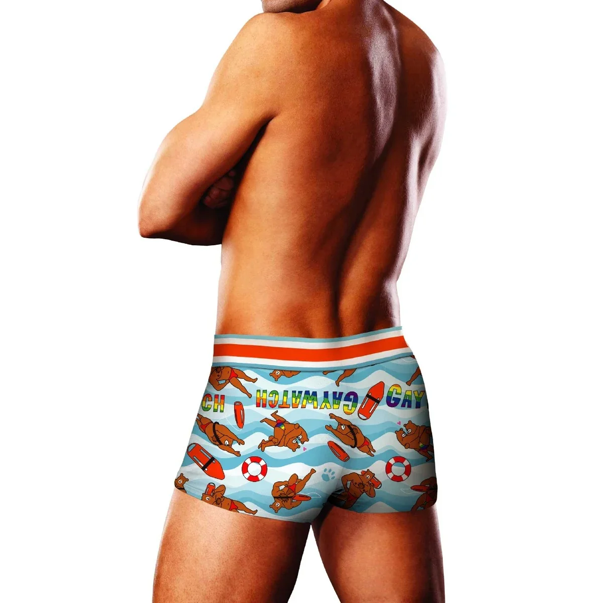 Prowler Gaywatch Bears Trunk Blue Orange - Image 3