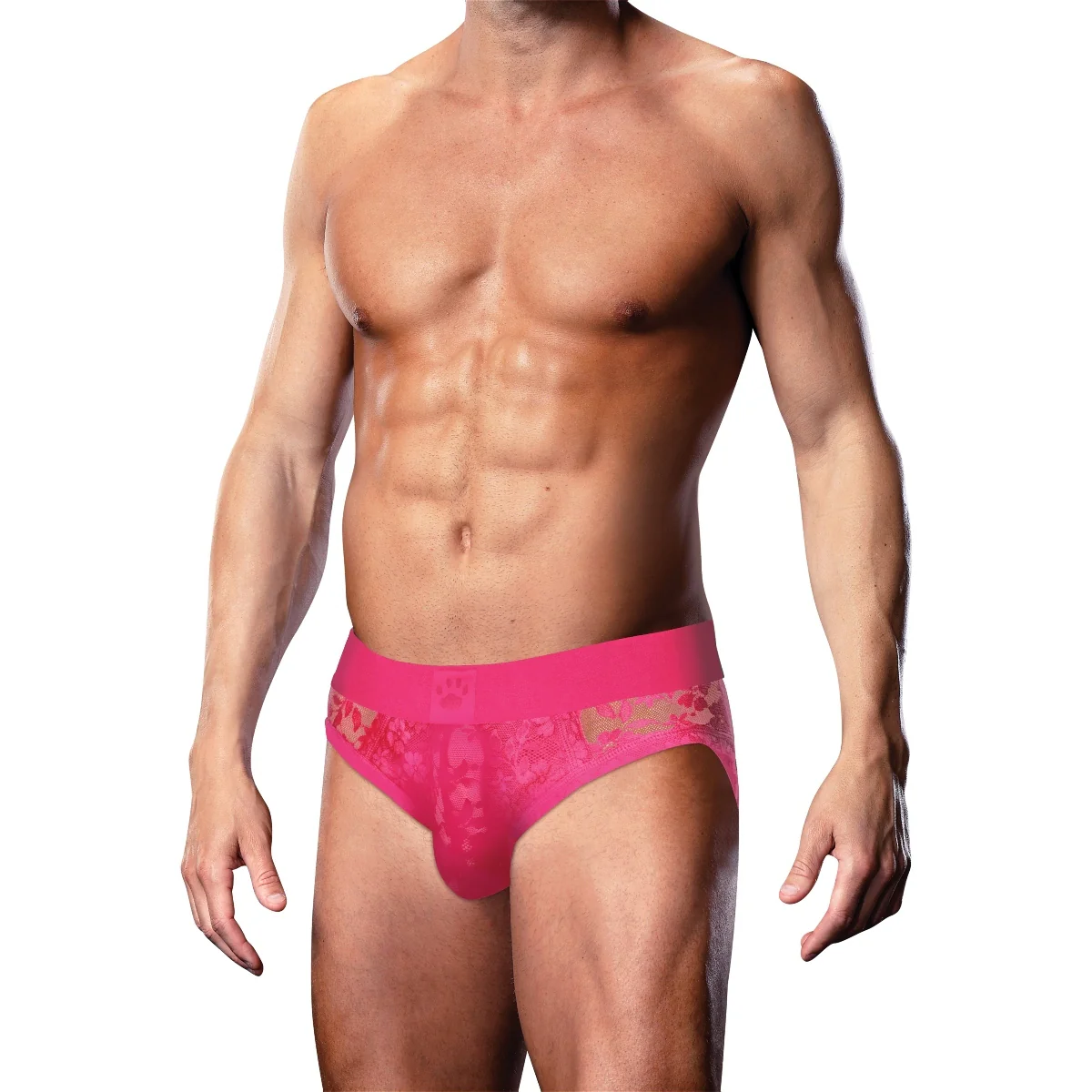 Prowler Lace Backless Brief Pink