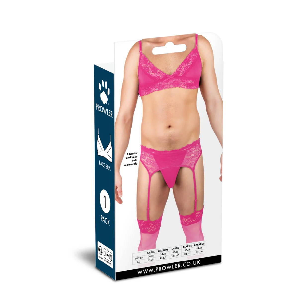 Prowler Lace Bra Pink - Image 3