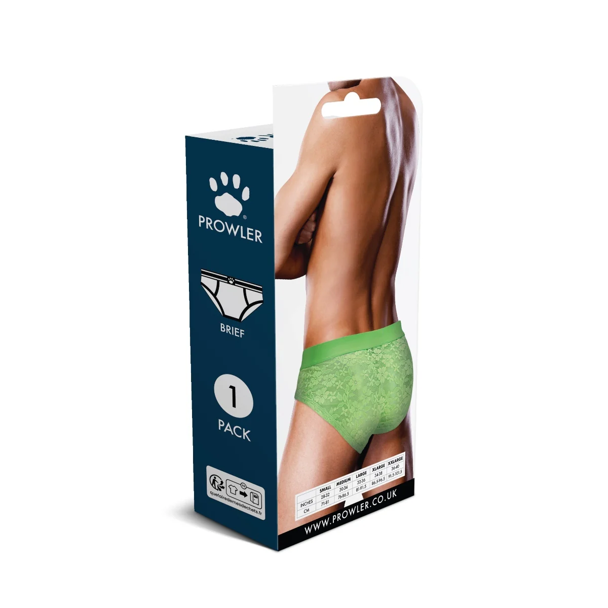Prowler Lace Brief Neon Green - Image 5