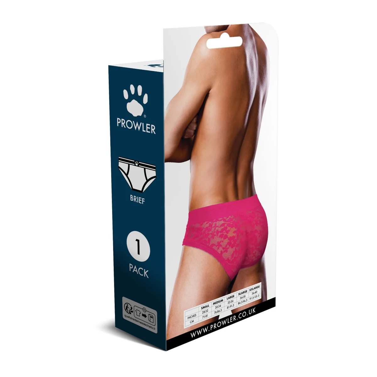Prowler Lace Brief Pink - Image 4