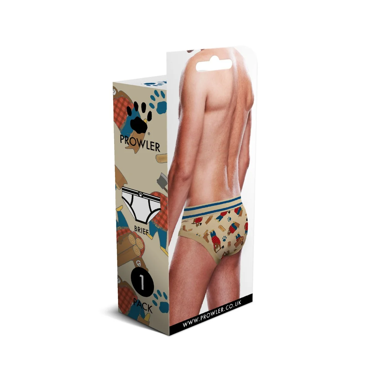 Prowler Lumberbear Brief Beige Blue - Image 4
