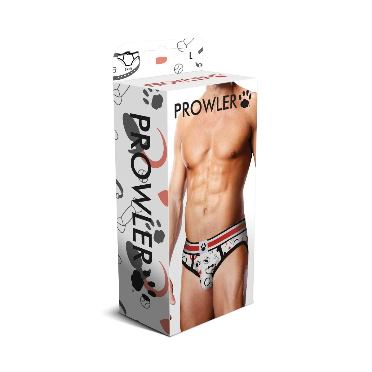 Prowler Puppie Print Brief Black Red - Image 2