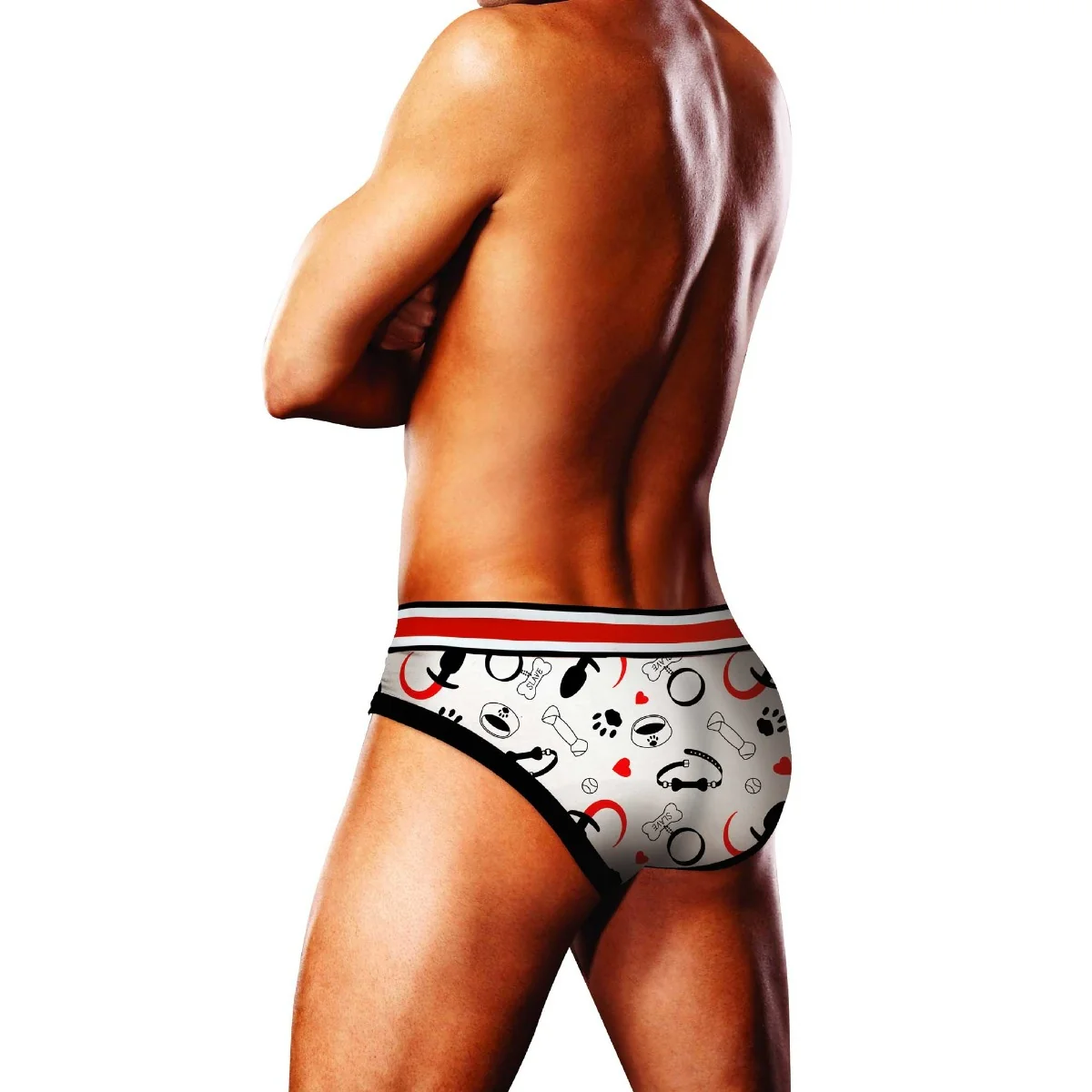 Prowler Puppie Print Brief Black Red - Image 3