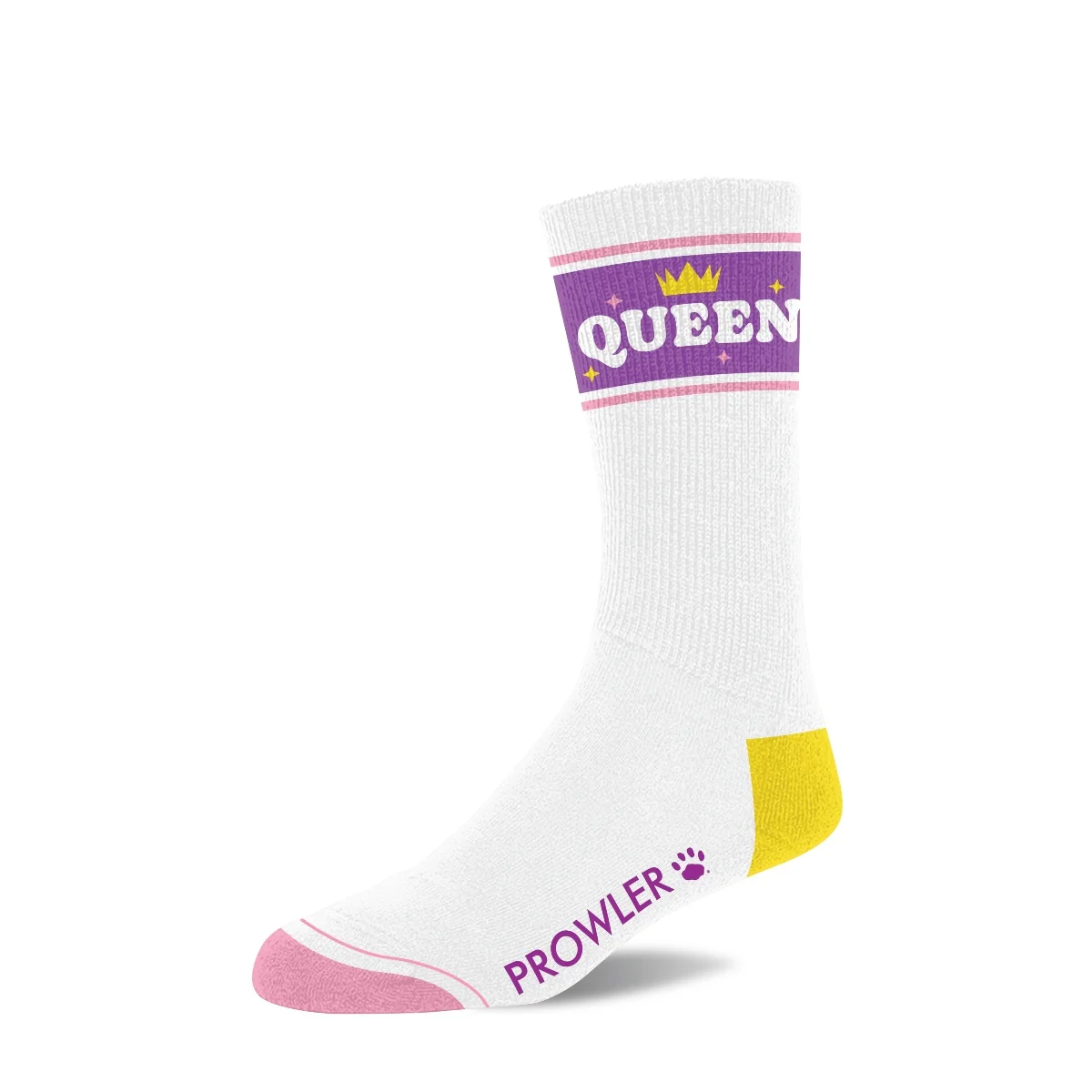 Prowler Queen Socks White Purple Yellow - Image 2