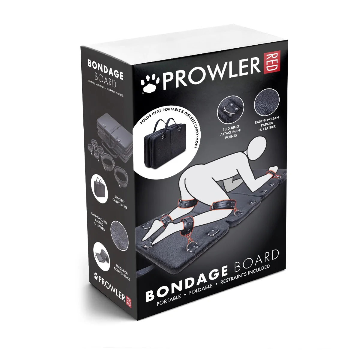 Prowler RED Bondage Board With Restraints Black - Image 2