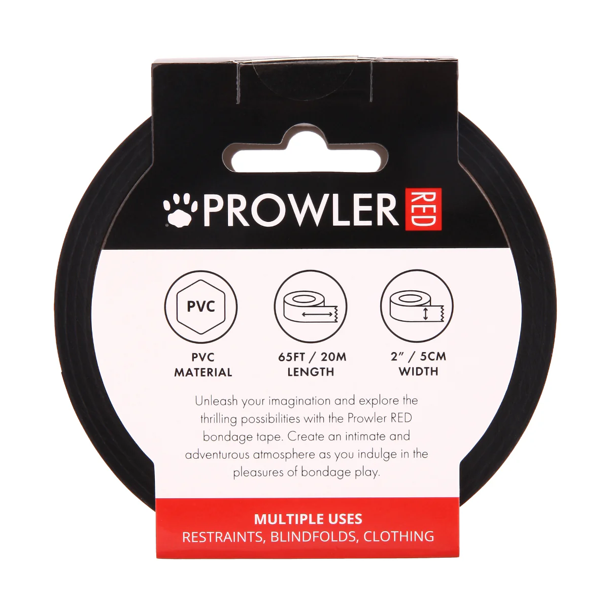 Prowler RED Bondage Tape Black 20m - Image 5