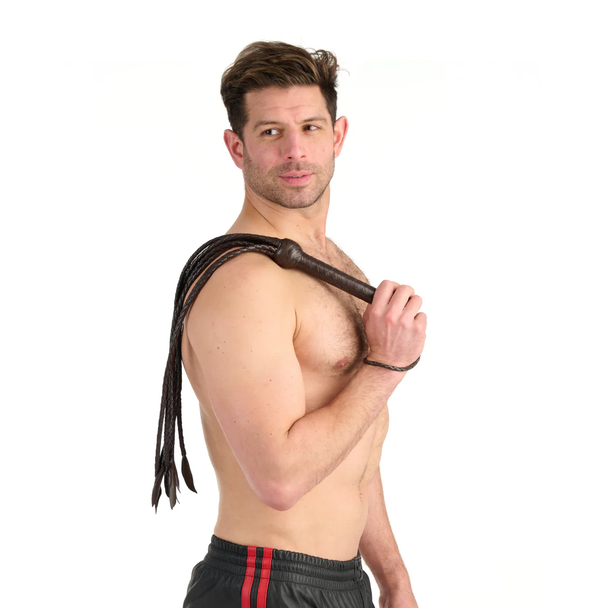 Prowler RED Brown Leather Flogger - Image 3