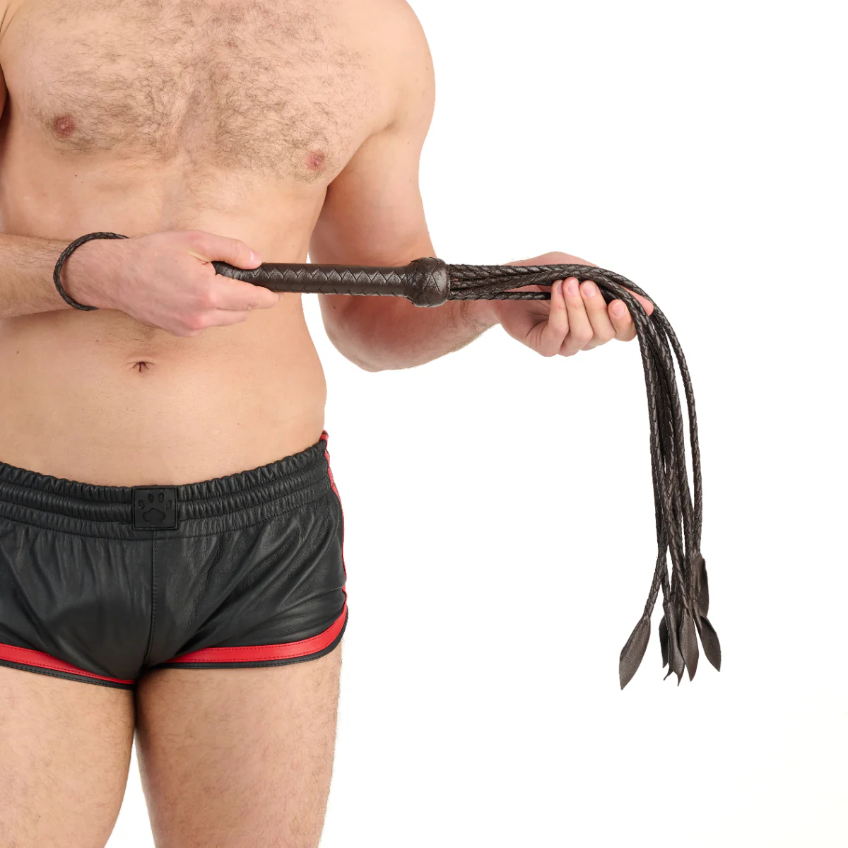 Prowler RED Brown Leather Flogger - Image 4