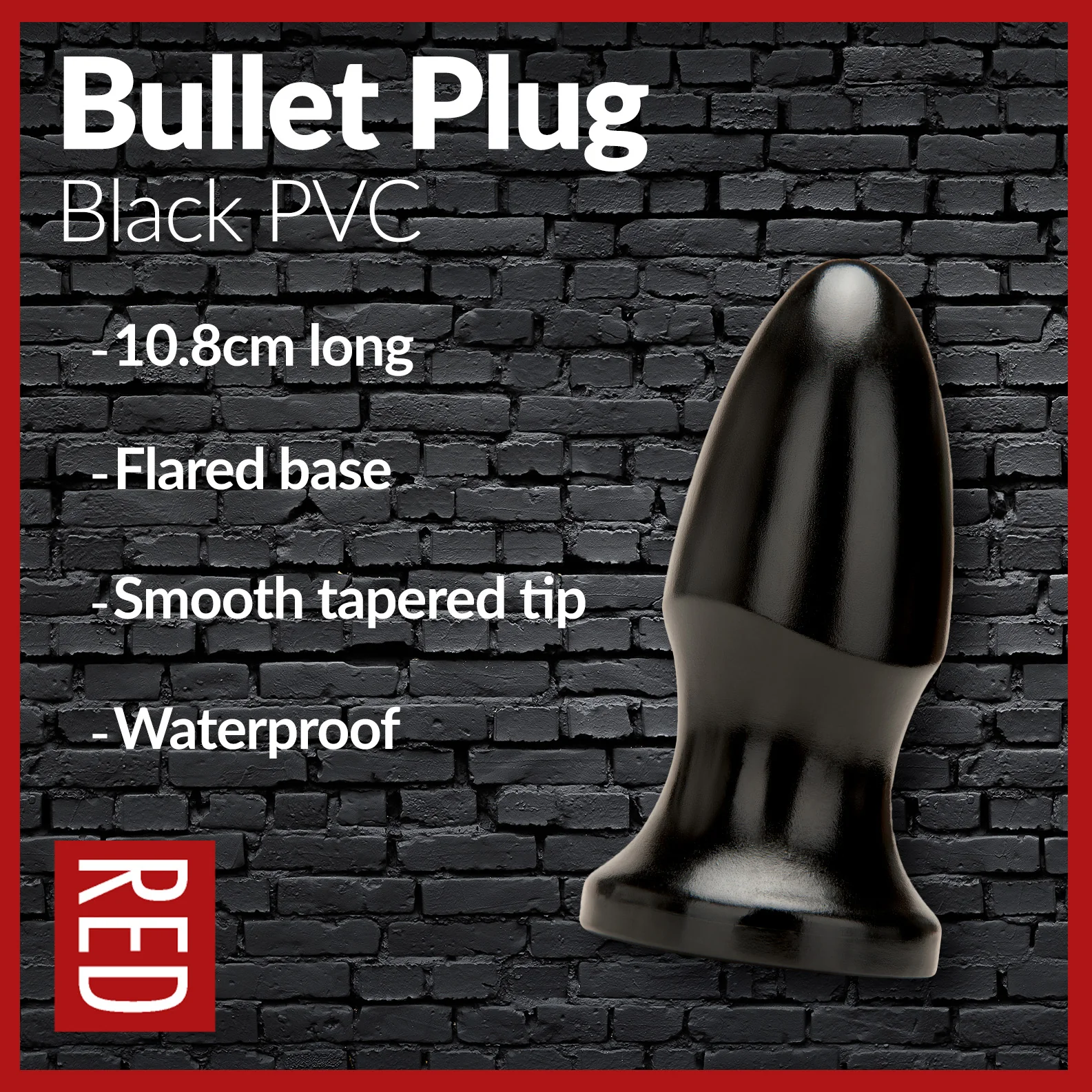 Prowler RED Bullet Butt Plug Black - Image 5