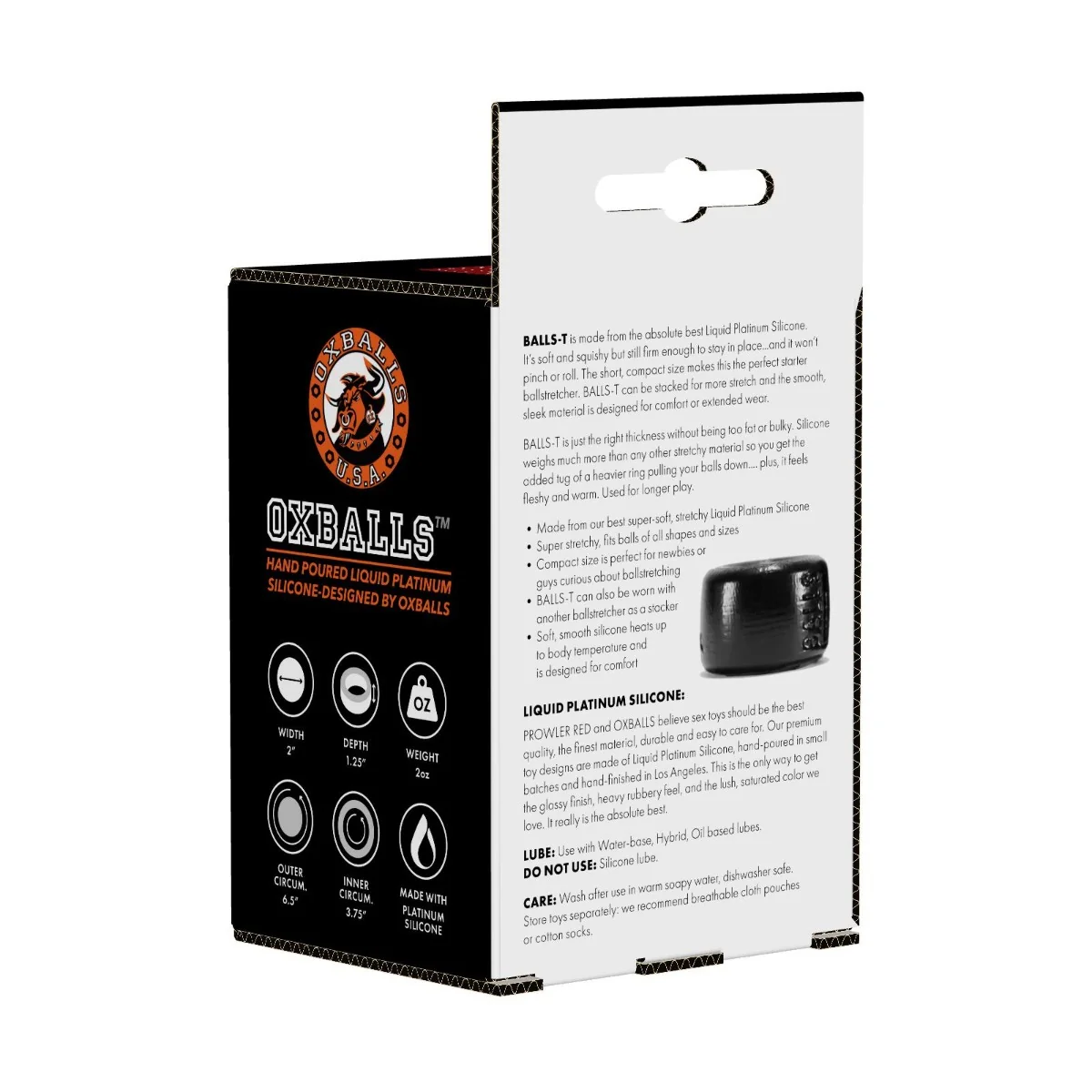 Prowler RED By Oxballs BALLS-T Ball Stretcher Black - Image 3