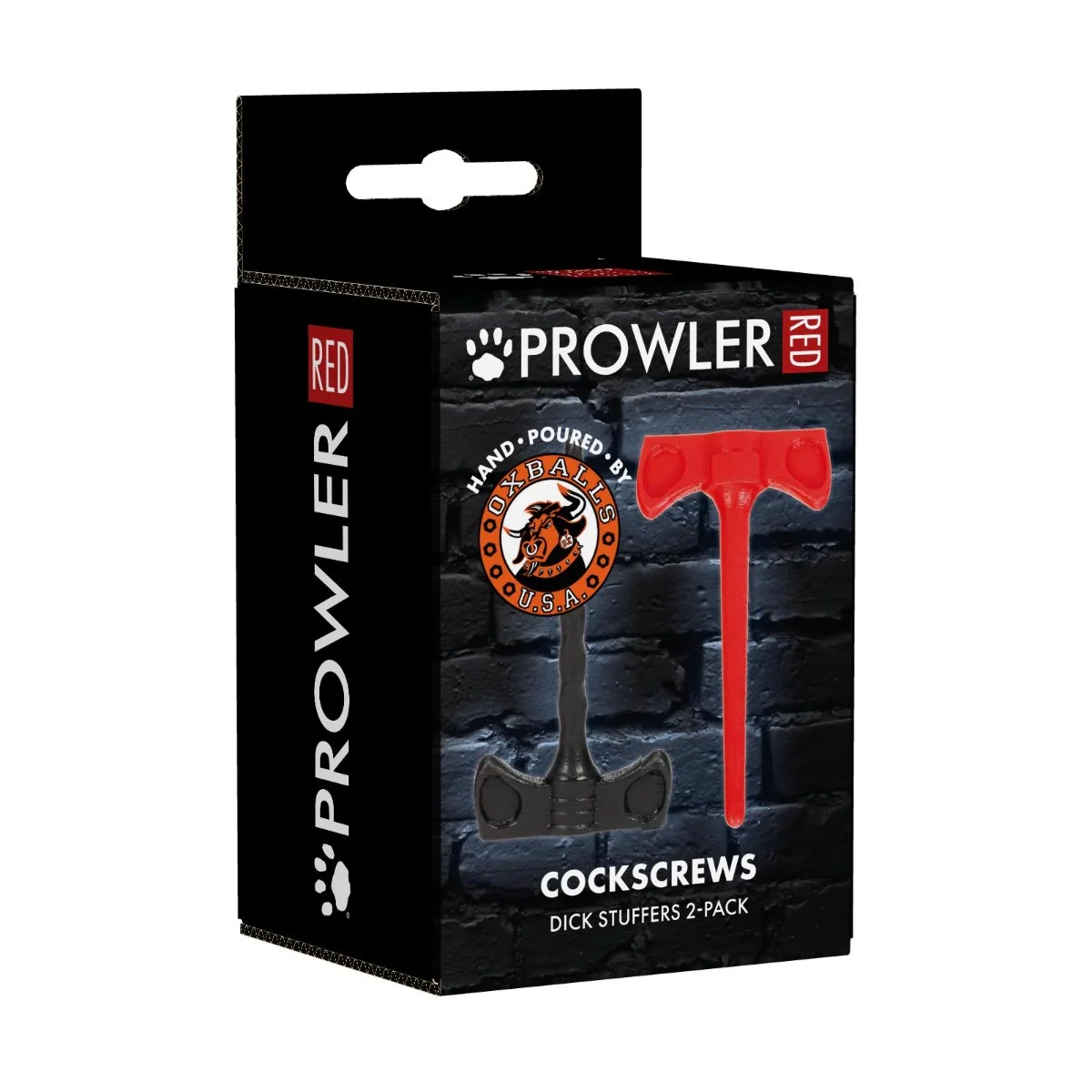 Prowler RED By Oxballs CORK SCREWS Sounds 2 Piece Set Black Red - Image 2