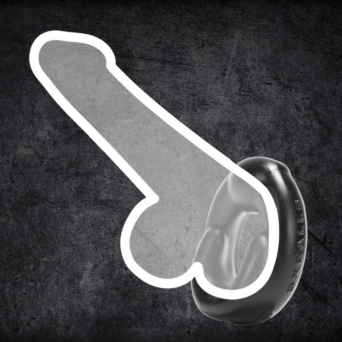 Prowler RED By Oxballs GRIP Cock Ring Black - Image 6