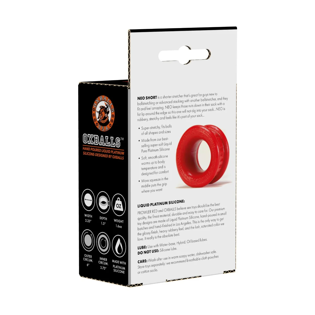 Prowler RED By Oxballs Neo Short Ball Stretcher Red - Image 3