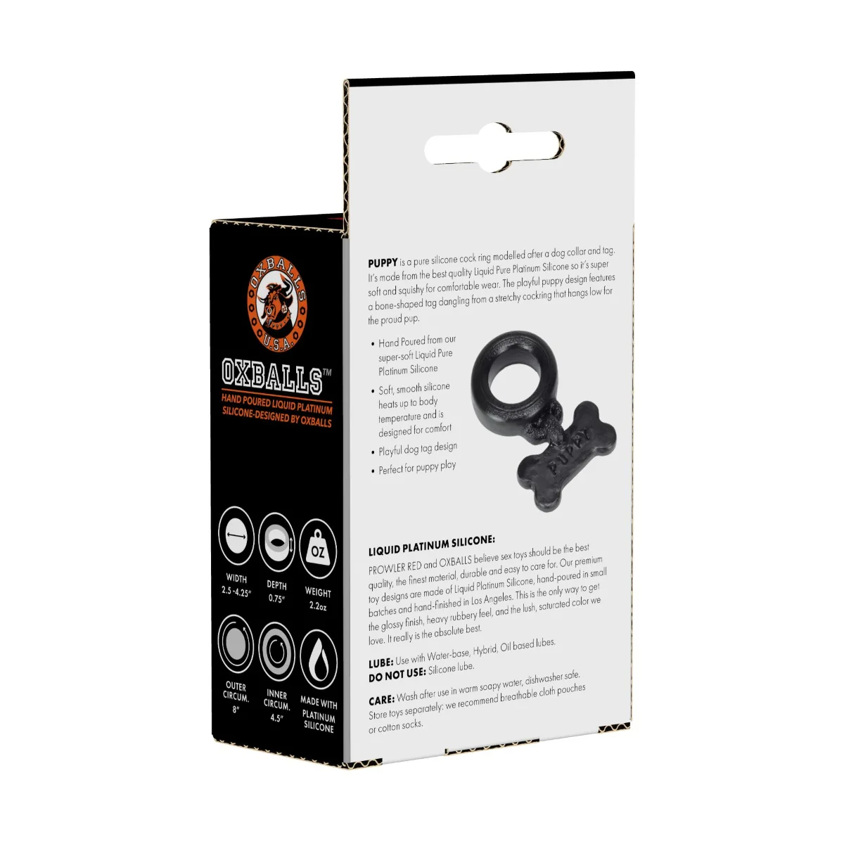 Prowler RED By Oxballs Puppy Cock Ring Black - Image 3