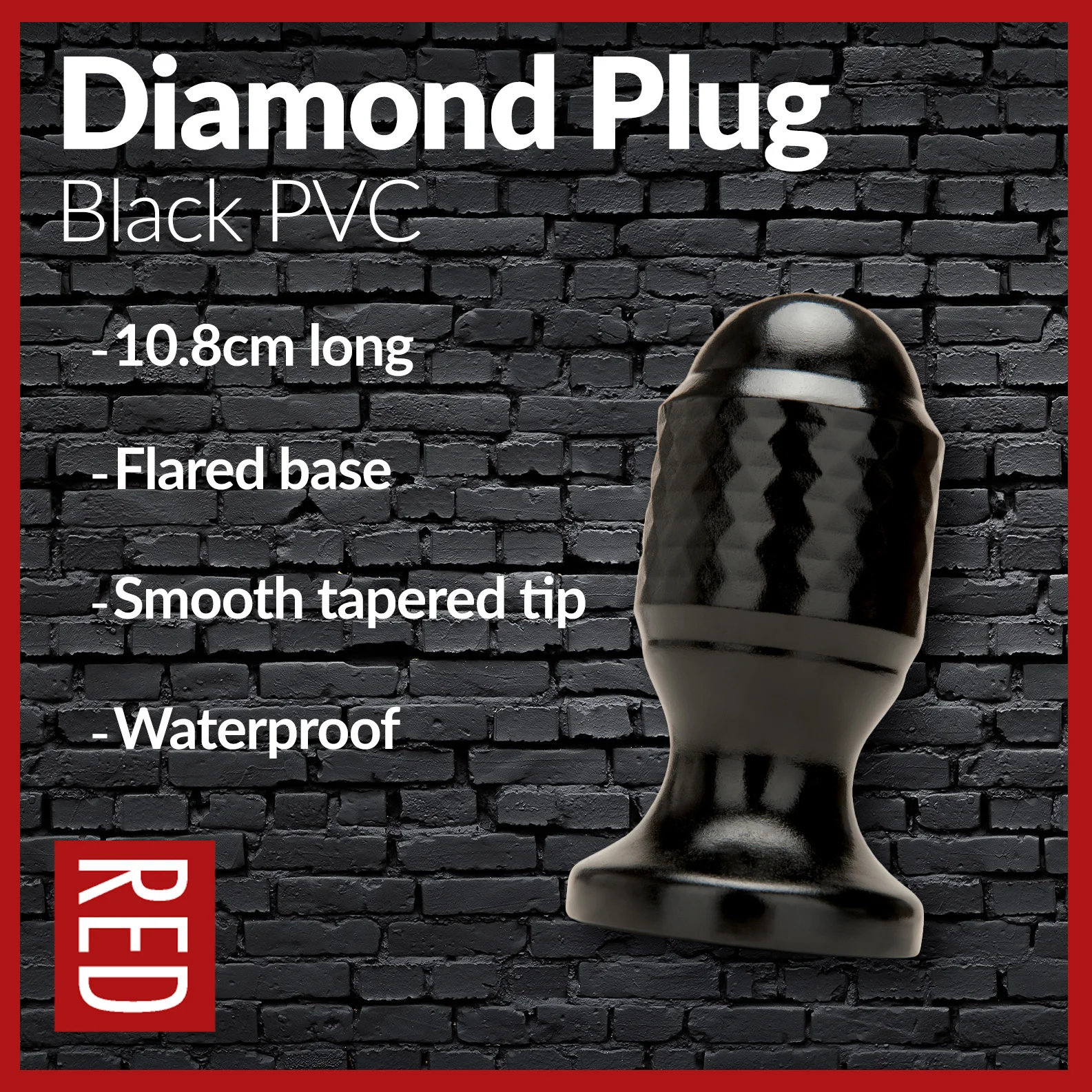 Prowler RED Diamond Butt Plug Black - Image 6