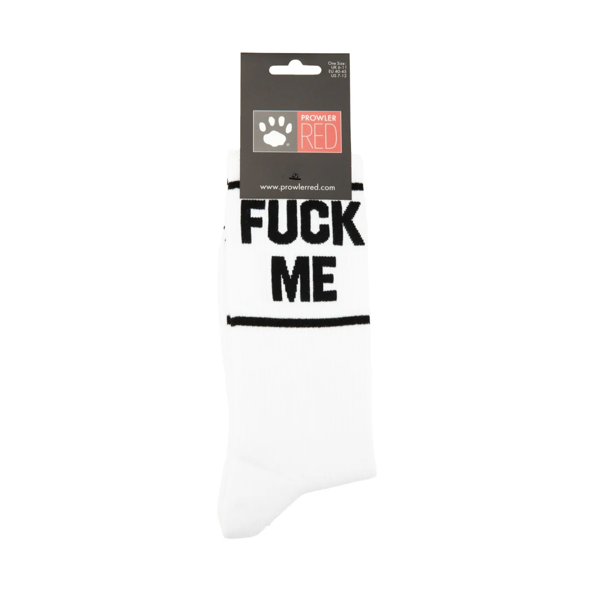 Prowler RED Fuck Me Socks White Black - Image 2