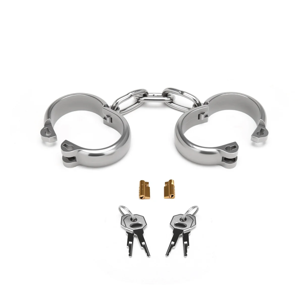 Prowler RED Heavy Duty Hand Cuffs Silver - Image 3
