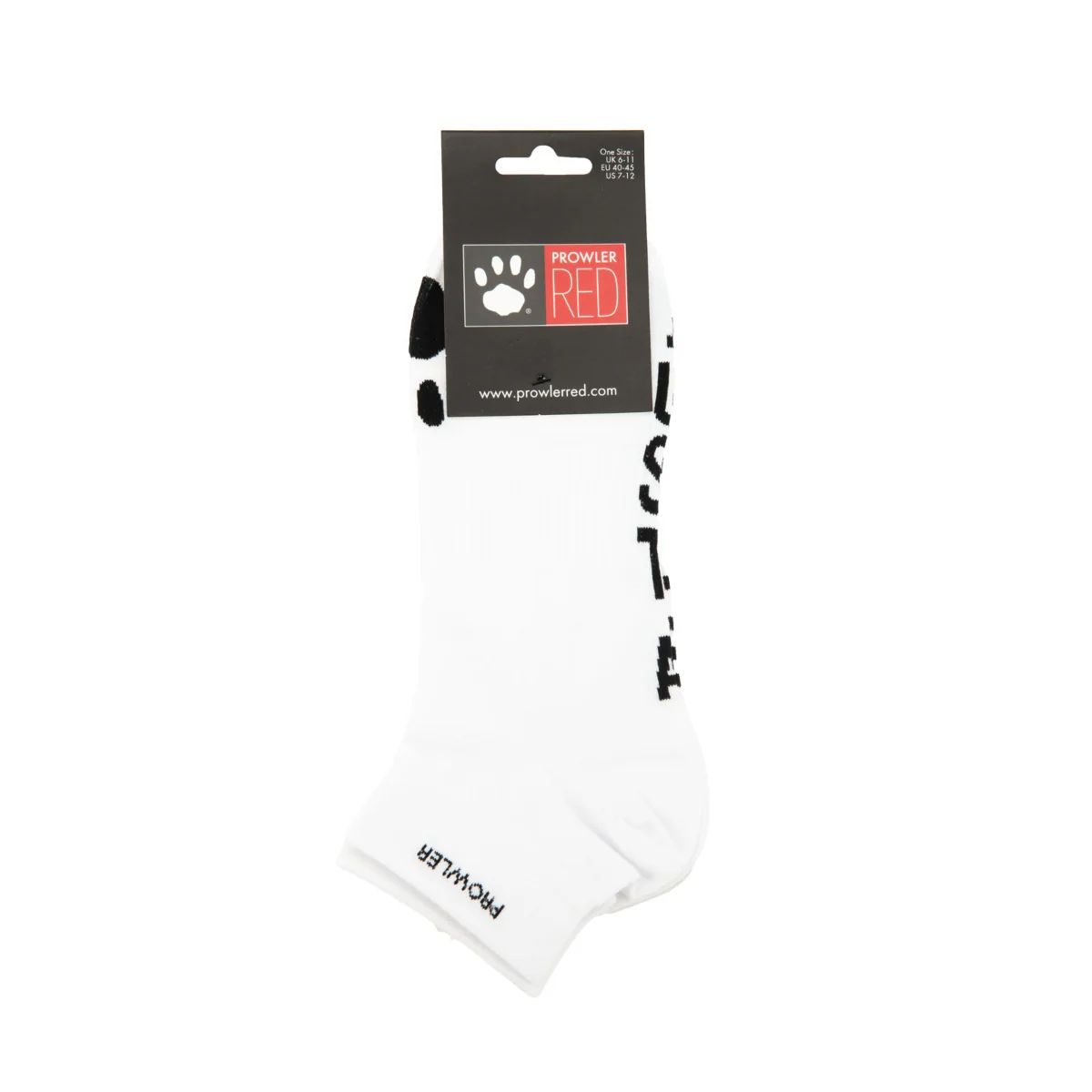 Prowler RED Just A Hole Ankle Socks White Black - Image 2